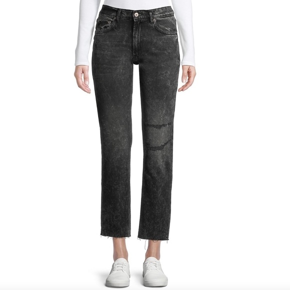 NWT FREE PEOPLE Vixen black Cigarette jeans - 25 - Picture 2 of 11